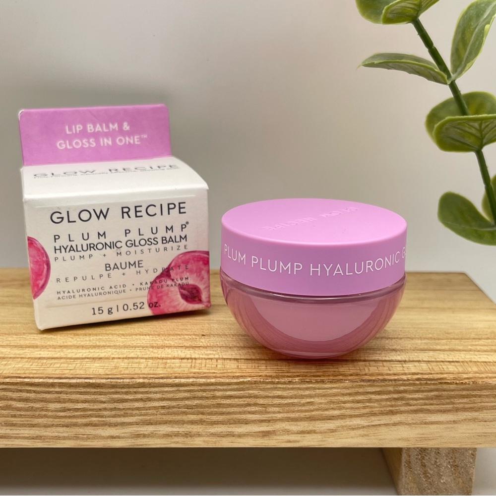 ✨GLOW RECIPE✨| Plum Plump | Hyaluronic Lip Gloss Balm (Brand New!) 💘